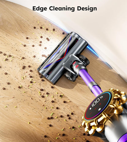 Skiennix Cordless Vacuum Cleaner - 550W 45KPA Power | 60-Minute Runtime, LED Display, Lightweight Design for Pet Hair & Hard Floors