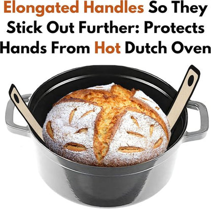 Easy-Lift | Dutch Oven Silicone Bread Sling & Scoop Set - Premium Sourdough Baking Tools (2pcs)