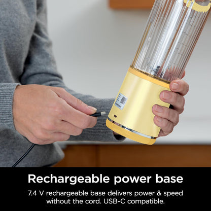 Ninja Blast Portable Blender - Cordless 18oz Personal Blender for Smoothies & Shakes | BPA-Free, USB-C Rechargeable, Dishwasher Safe