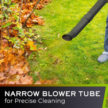Mueller UltraStorm Cordless Electric Leaf Blower - 140 MPH Power, 2 Batteries & Charger, Lightweight Design