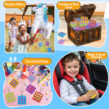 Skiennix 24PCS Tic Tac Toe Game | Fun Birthday Party Favors for Kids Ages 3-12 | Classroom Prize Box