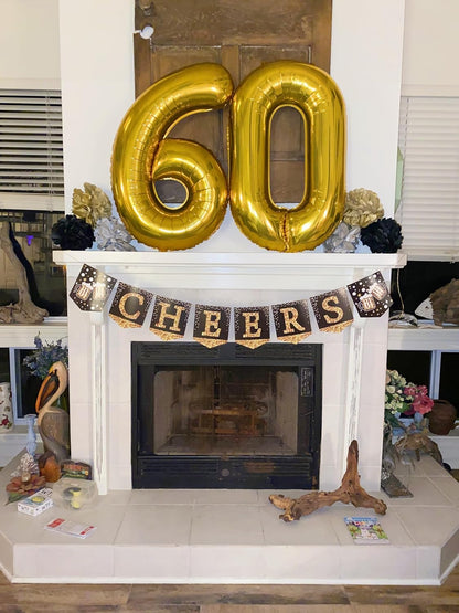 Number 6 Balloon 40 Inch - Gold Birthday Decorations for Men & Women | Perfect for 6th Birthday Parties