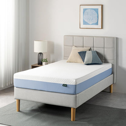 Zinus 8-Inch Twin Memory Foam Mattress - Cooling Comfort, Medium Feel, Fiberglass Free, Certified Safe