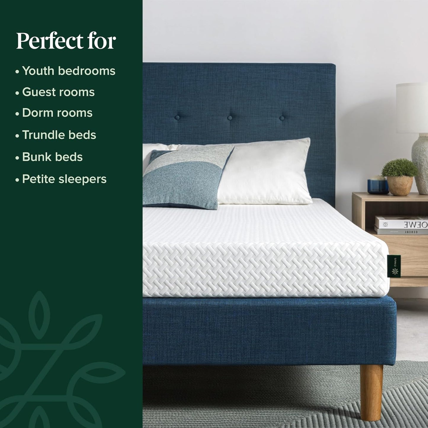 Zinus 6 Inch Full Memory Foam Mattress - Cooling, Fiberglass-Free, Medium Feel, Safe Materials