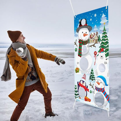 Elcoho Snow Toss Games Set - 22 Pieces with Balls & Drawstring Bag for Indoor/Outdoor Fun