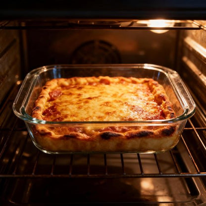 Glass Baking Dish - 1.9qt Square 8x8 Oven Safe Baking Pan | Durable & Versatile Cookware