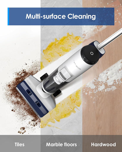 Tineco iFLOOR 5 Breeze Cordless Wet Dry Vacuum - One-Step Cleaning for Hard Floors | Lightweight & Self-Cleaning