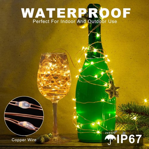 Fairy Lights 66FT 200 LED USB Twinkle Lights - Remote & Timer, Waterproof Copper Wire for Bedroom & Party Decor (Warm White)