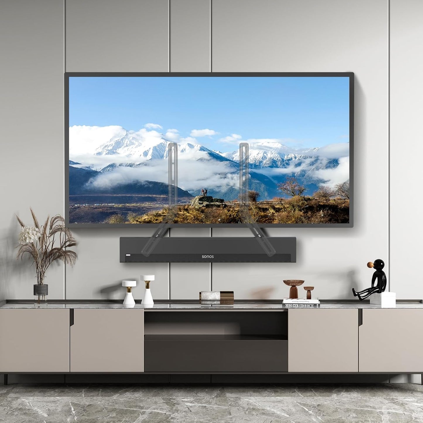 XINLEI Universal Sound Bar Mount - Fits 23 to 65 Inch TVs | Securely Holds Up to 22 lbs