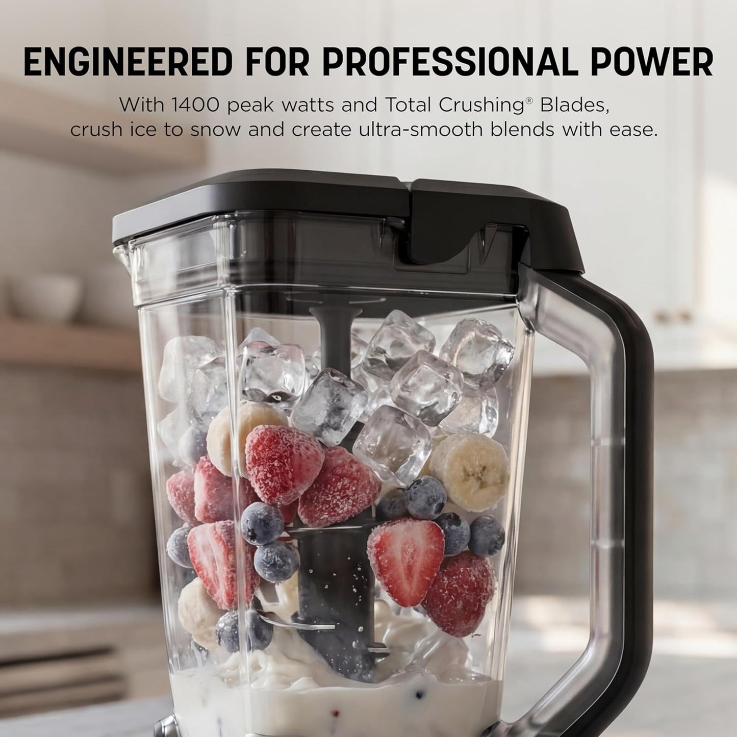 Ninja BN751 Professional Plus DUO Blender - 1400 Watts, 3 Auto-IQ Programs, 72 oz Pitcher & 2 To-Go Cups, Black