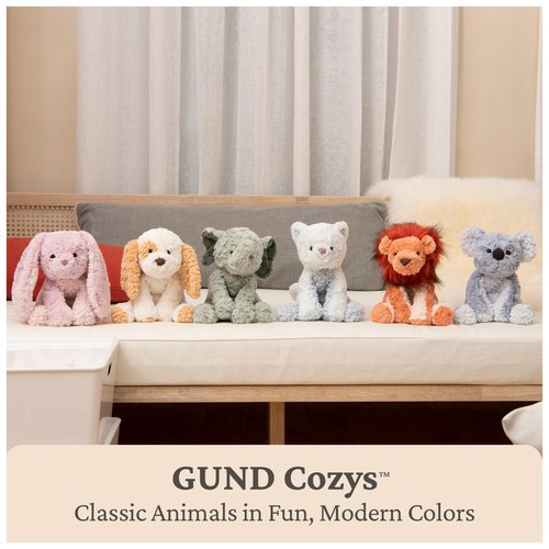 GUND Cozys Collection Bunny Stuffed Animal, Spring Decor, Plush Bunny for Ages 1 and Up, Pink, 10"