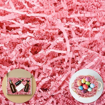 Darfukei Easter Crinkle Paper Filler, Valentine's Day Shredded Paper For Gift Baskets 1/2LB (8 oz) , Pink Mother's Gifts Day Baskets Grass, Crinkle Cut Papers Shred For Birthdays, Weddings,Boxes Bags, Basket Filler ,Anniversaries,Gift Wrapping