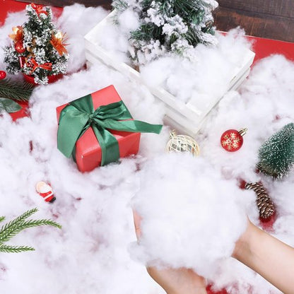 Fovths Christmas Fake Snow Decor - Fluffy Artificial Clouds for Indoor Displays | 42 Ounce