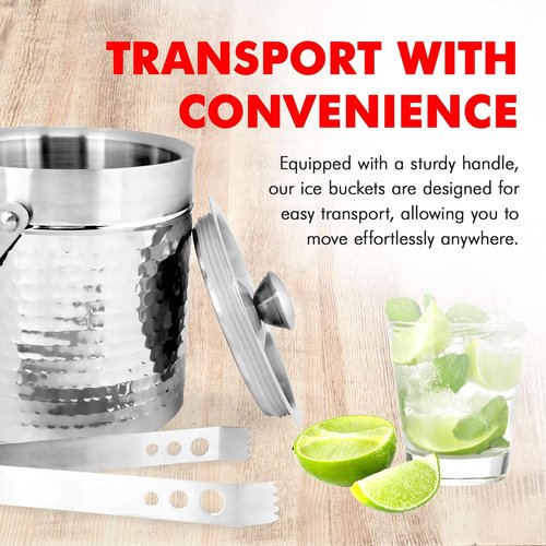 Chef Craft Double Walled Stainless Steel Ice Bucket