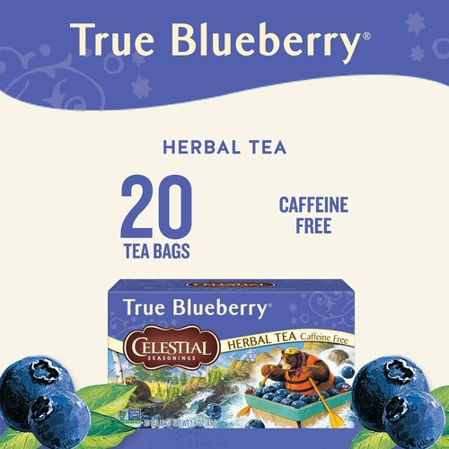 Celestial Seasonings Herb Tea True Blueberry 20 Bag (Pack of 2)