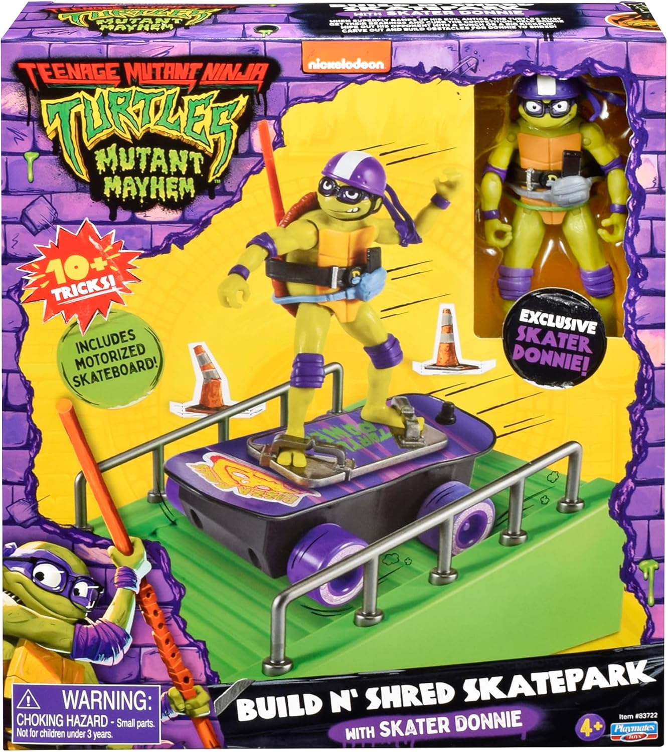 Playmates Toys - Teenage Mutant Ninja Turtles Donatello Skateboard Figure with Accessories | Exclusive Edition