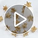 Vintage Music Notes Star Garland 4 Pack - Paper Banner for Wedding Holiday Party CYSS32-B
