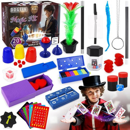 Magic Kit - Exciting Starter Magic Tricks Set with Wand & Costume | Gift for Kids Ages 6-12