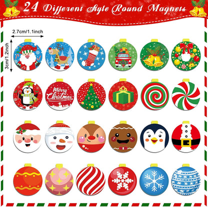 Regine Switzerland Christmas Advent Calendar Magnets - Countdown to Xmas | Tree & Fridge Decor for Kids & Adults