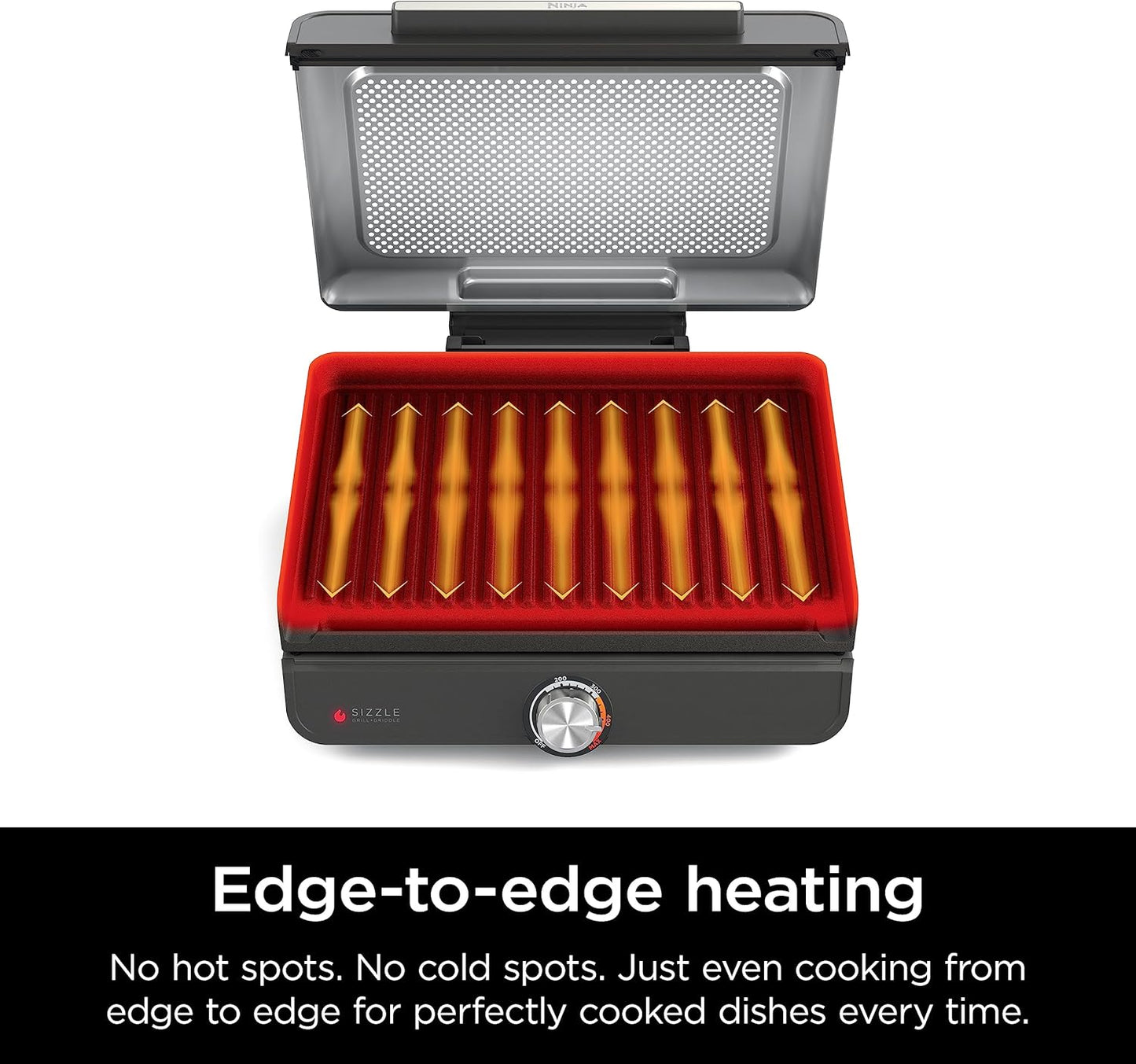 Ninja Electric Griddle & Indoor Grill - Nonstick 14” Cooking Surface for Steak, Burgers & Veggies