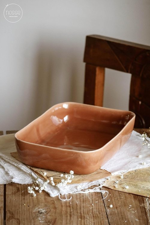 Fortessa Nosse Svelte Stoneware Bakeware Set - 3 Pieces in Elegant Terracotta Finish