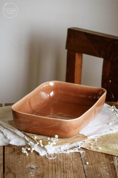 Fortessa Nosse Svelte Stoneware Bakeware Set - 3 Pieces in Elegant Terracotta Finish