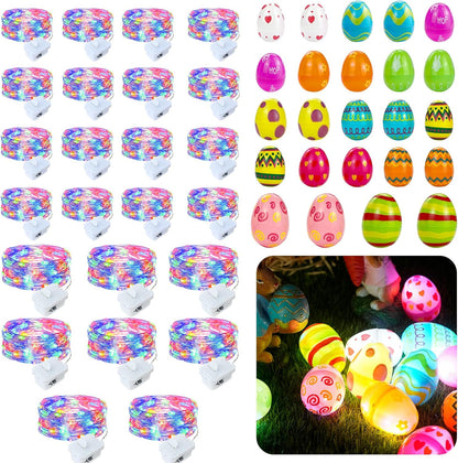 Skiennix 7Ft Fairy Lights - 24 Pack Battery Operated 20 LED Easter String Lights for Spring Decor