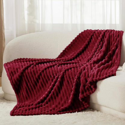 Bedsure GentleSoft Red Fleece Blanket - Cozy Soft Throw for Couch, Perfect for Women & Girls, 60x80 Inches