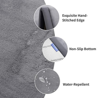 Huloo Sleep Baby Play Mat - Ultra Soft 1.3" Thick Non-Slip Foam | 50x50 Tatami Style (Dark Grey)