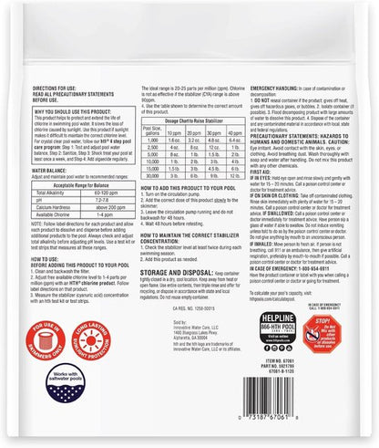 HTH 67061 Pool Care Stabilizer - Enhance Chlorine Longevity & Sunlight Protection | 4 Lbs