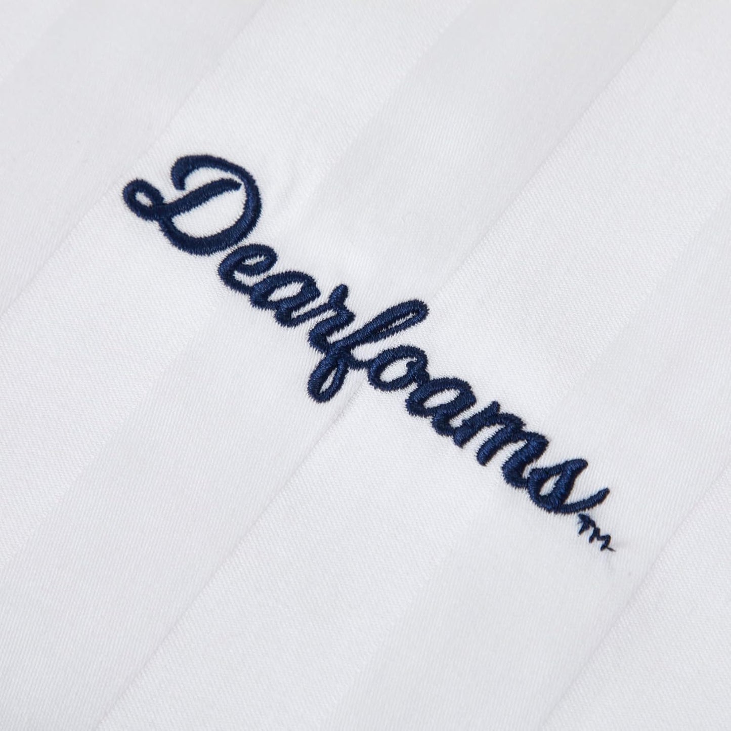 Dearfoams King Size Bed Pillows - Luxurious Cotton Stripe Down Alternative for All Sleep Positions