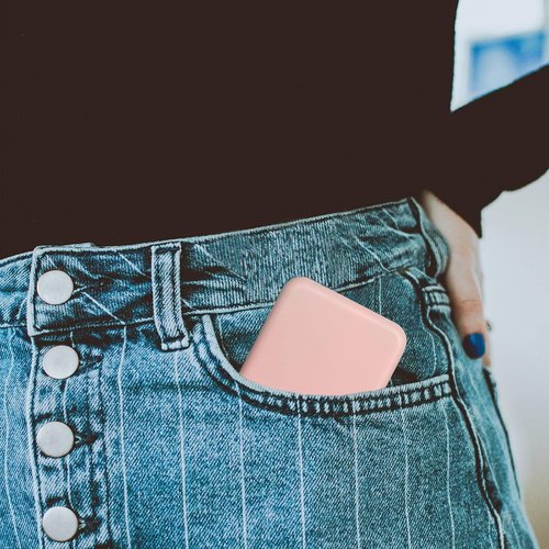 Kintion LED Compact Travel Makeup Mirror - 1X/3X Magnification, Portable & Folding, Pink