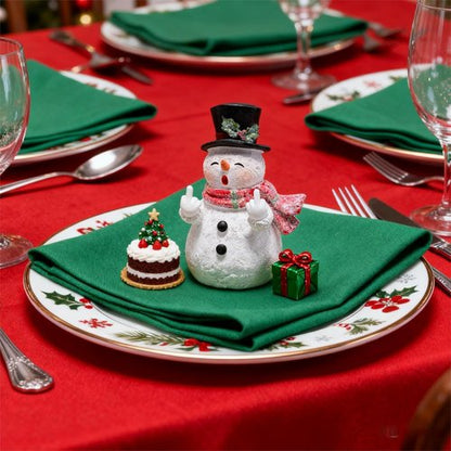 Hodao Snowman Figurine - Unique Winter Home Decoration | Funny Festive Ornament for New Year Gift