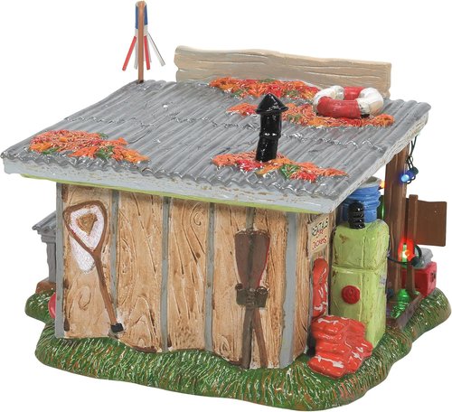 Department 56 | Original Snow Village Cousin Eddie's Bait Shop Lit Building - 5.63 Inch, Multicolor