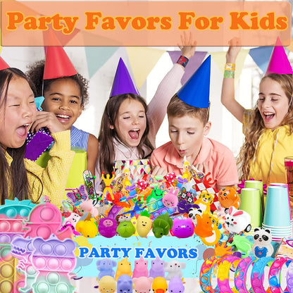 Skiennix 118 Pcs Fidget Treasure Box Toys - Perfect Party Favors & Goodie Bag Stuffers for Kids Ages 4-12