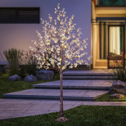 6FT Lighted Gypsophila Tree with 176 LED Lights - Pink Variation, Indoor/Outdoor Decor