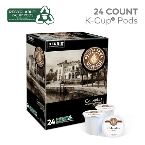Barista Prima Coffeehouse Colombia Coffee K-Cup Pods - 96 Count for Rich Flavor & Convenience