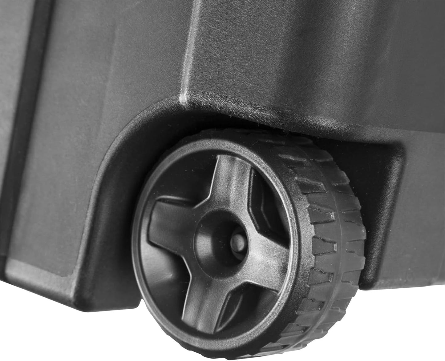 Regine Switzerland Extra Large 40-Gallon Plastic Storage Bin - Durable with Wheels & Handle, Black | Pack of 2
