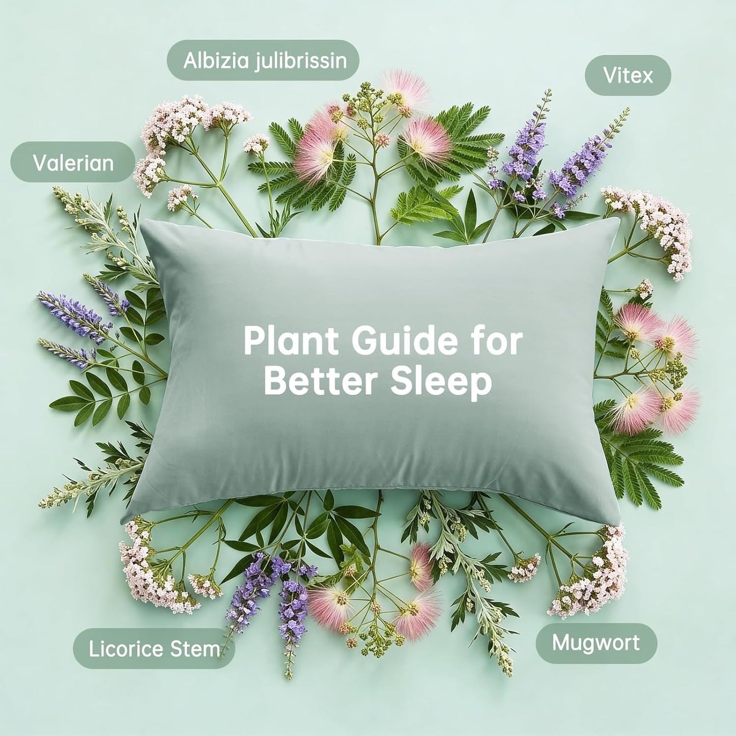 MUXHOMO Queen Comforter Set - 7-Piece Sage Green Bedding with Reversible Botanical Design & Ultra Soft Fabric