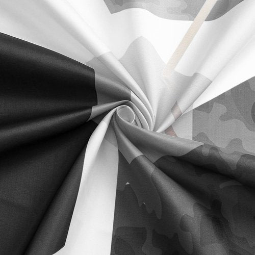 Litabel Black and Grey Modern Shower Curtain for Bathroom, Geometric Art Decor Waterproof Bath Curtain, Abstract Fabric Shower Curtain Sets for Home Decor, 72x72 Inch
