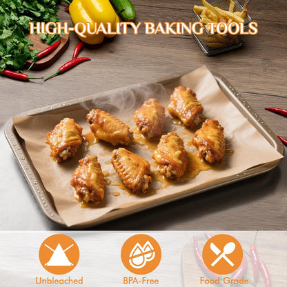 MUCHII Parchment Paper Sheets - 200 Pcs Non-Stick, 12 x 16 Inch for Baking, Grilling & Air Frying