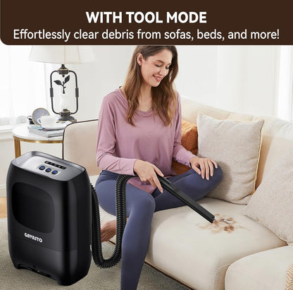 Pro Touchless Vacuum | Automatic Dustpan with Ultra Fast Power - Ideal for Pet Hair & Food Debris, Bagless, 1500 Watt (Gun Gray)