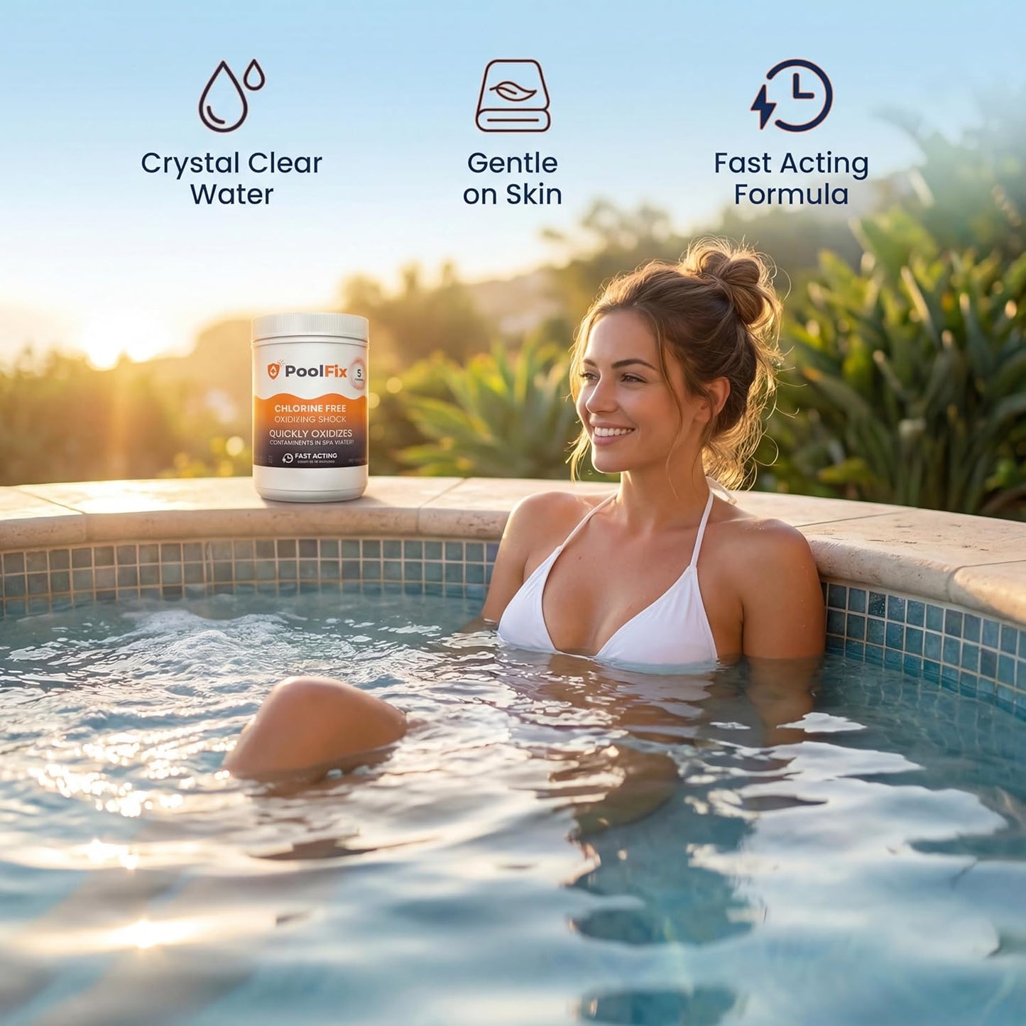Non-Chlorine Spa Shock - Chlorine-Free Hot Tub Oxidizer for Spas & Jacuzzis | 5 lb Container