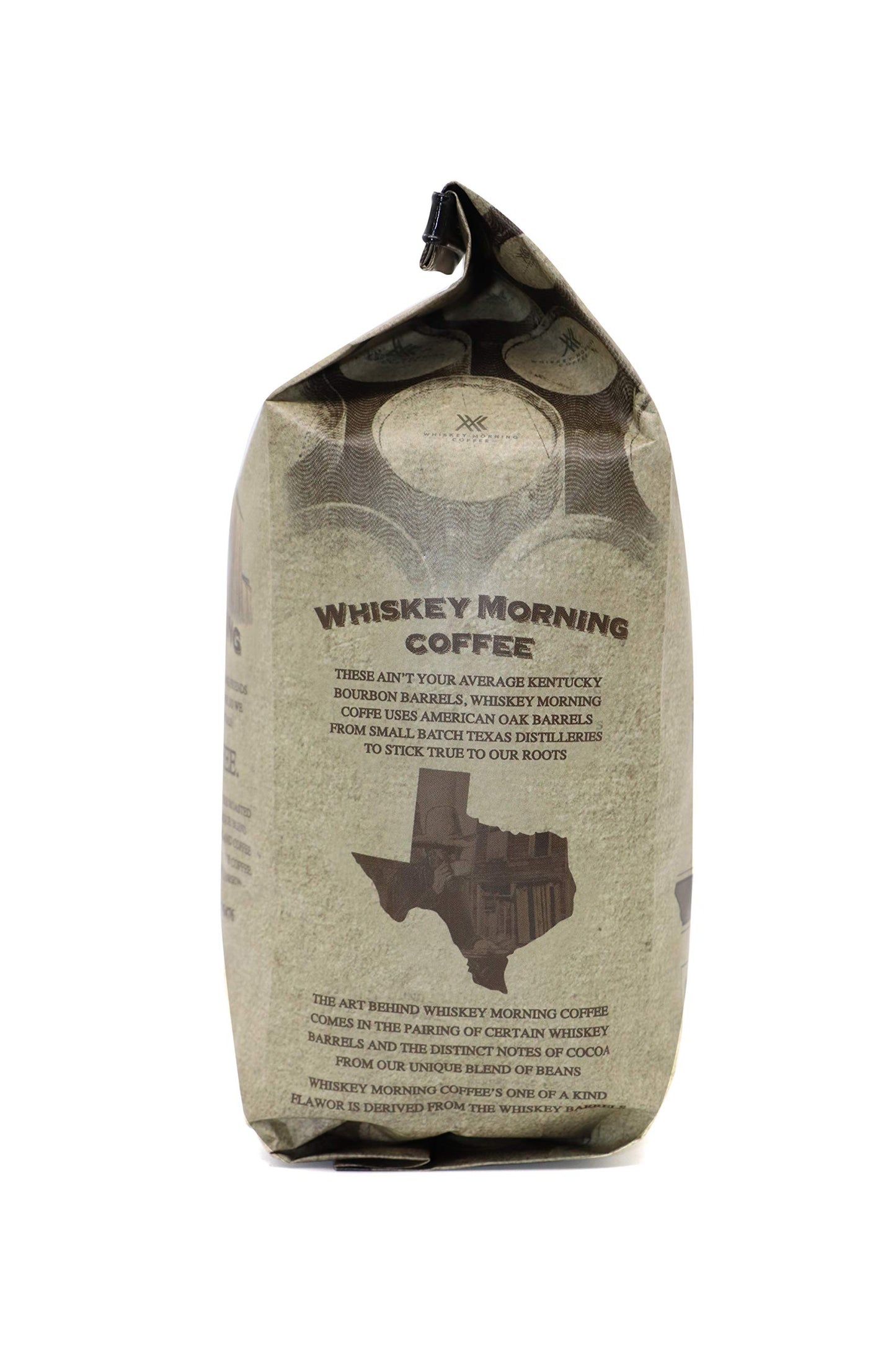 Whiskey Morning Coffee: Fire Roasted, Whiskey Infused, Small Batch Coffee (Whole Bean)