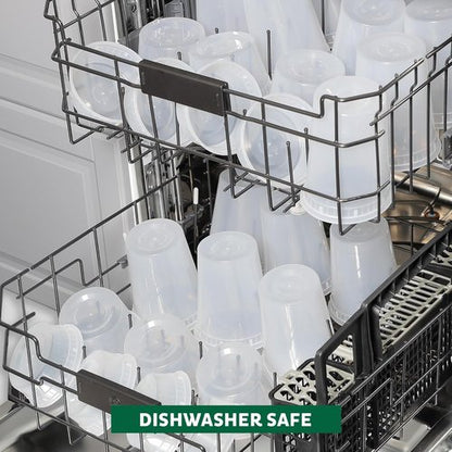 Freshware Food Storage Containers - Leakproof, BPA-Free Deli Containers | 20 Sets of 8/16/32 oz