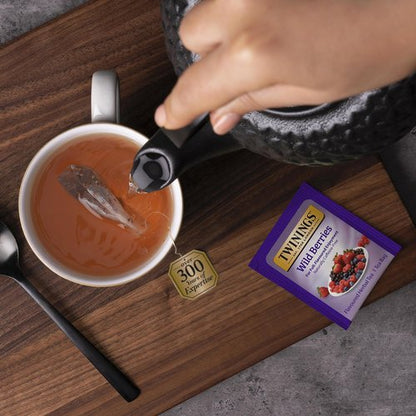 Twinings Wild Berries Tea - Naturally Caffeine-Free Herbal Infusion Bursting with Fresh and Uplifting Berry Flavours, Individually Wrapped Tea Bags, 20 Count (Pack of 2)