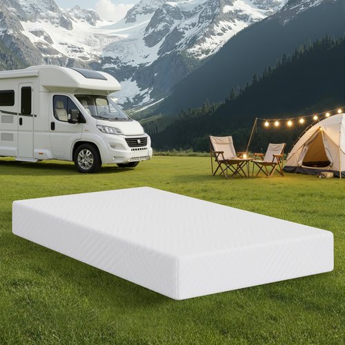 MLILY Short King RV Mattress in a Box, 10 inch Mattresses for RVs, Campers & Trailers, Green Tea Memory Foam Mattress for Cool Sleep & Pressure Relief, Medium, 72" x 75"