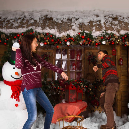 Cooraby 25 Pieces Artificial Snowballs - 2.6 Inch Realistic Indoor Fun for Winter Games