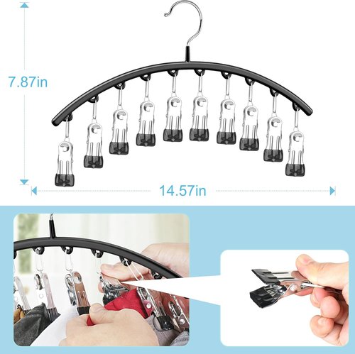 Hat Hangers | Metal 2-Pack Hat Organizer by [Brand Name] - Perfect for Baseball Caps & Accessories, Black