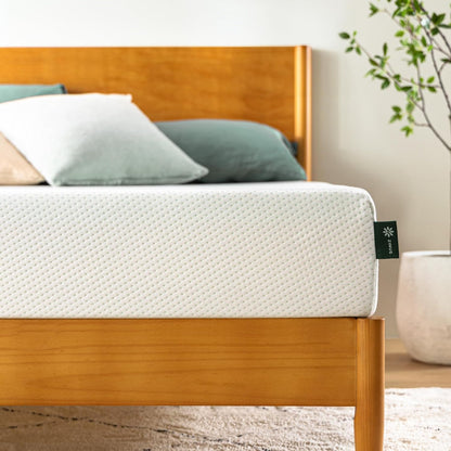 ZINUS 6-Inch Short Queen Green Tea Memory Foam Mattress - Medium Firm, Zoned Pressure Relief, Fiberglass Free